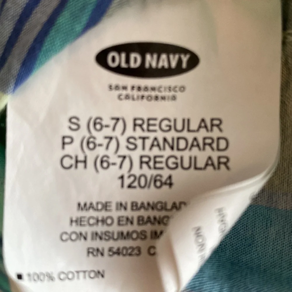 Old Navy Cotton Short-Sleeved Plaid Button-down Shirt